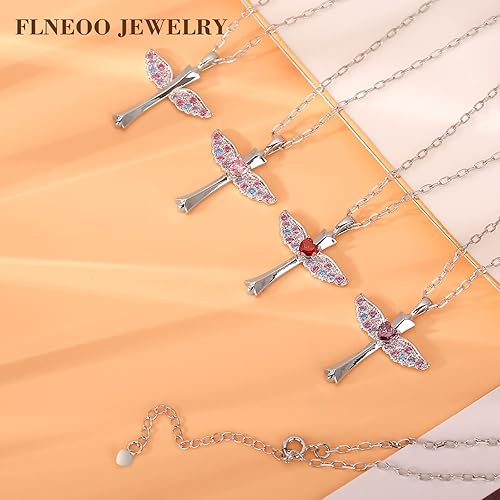 Miniatura 3 de Cross Necklace First Communion Gifts for Girls, Dainty Necklaces for Teen Girls Cross Necklace Shiny CZ Religious Pendant Christian Jewelry Baptism