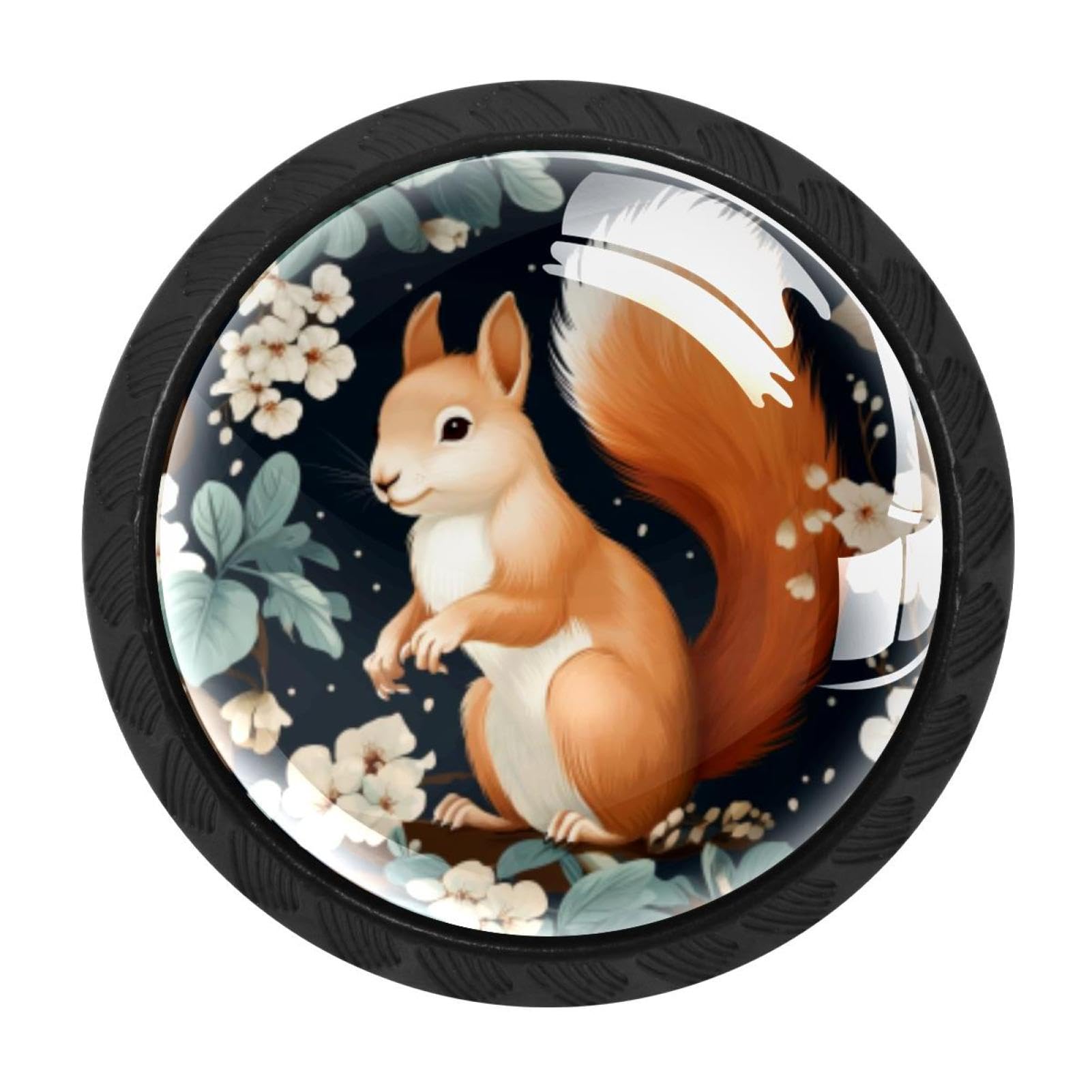 CHENZZZZ 4 Pack Squirrel Kitchen Cabinet Knobs Drawer Knobs Door Dresser Handles for Personalized Gifts Great for Any Occasion
