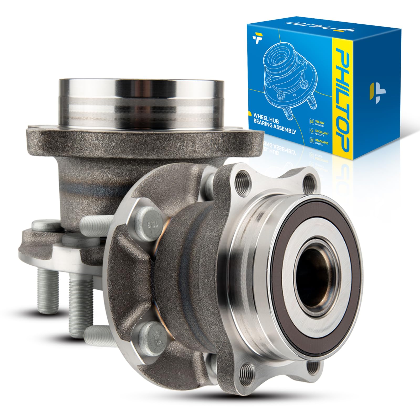PHILTOP 512401 x2 Rear Wheel Bearing Hub Assembly for Subaru Outback
