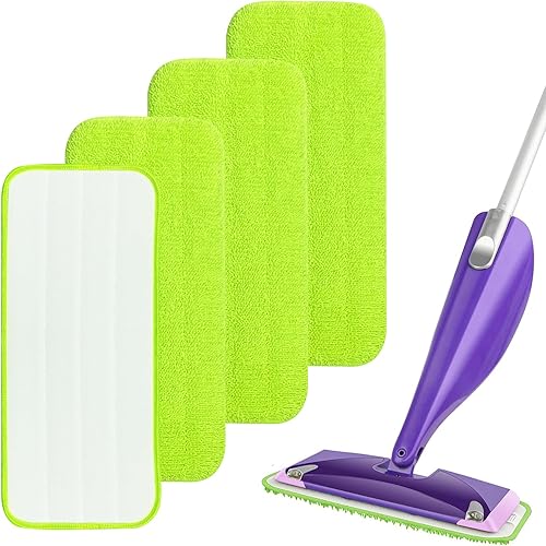 Almohadillas reutilizables para trapeador Swiffer Wet Jet, almohadillas de microfibra lavables Swiffer wetjet repuestos, paños de trapeador secos y