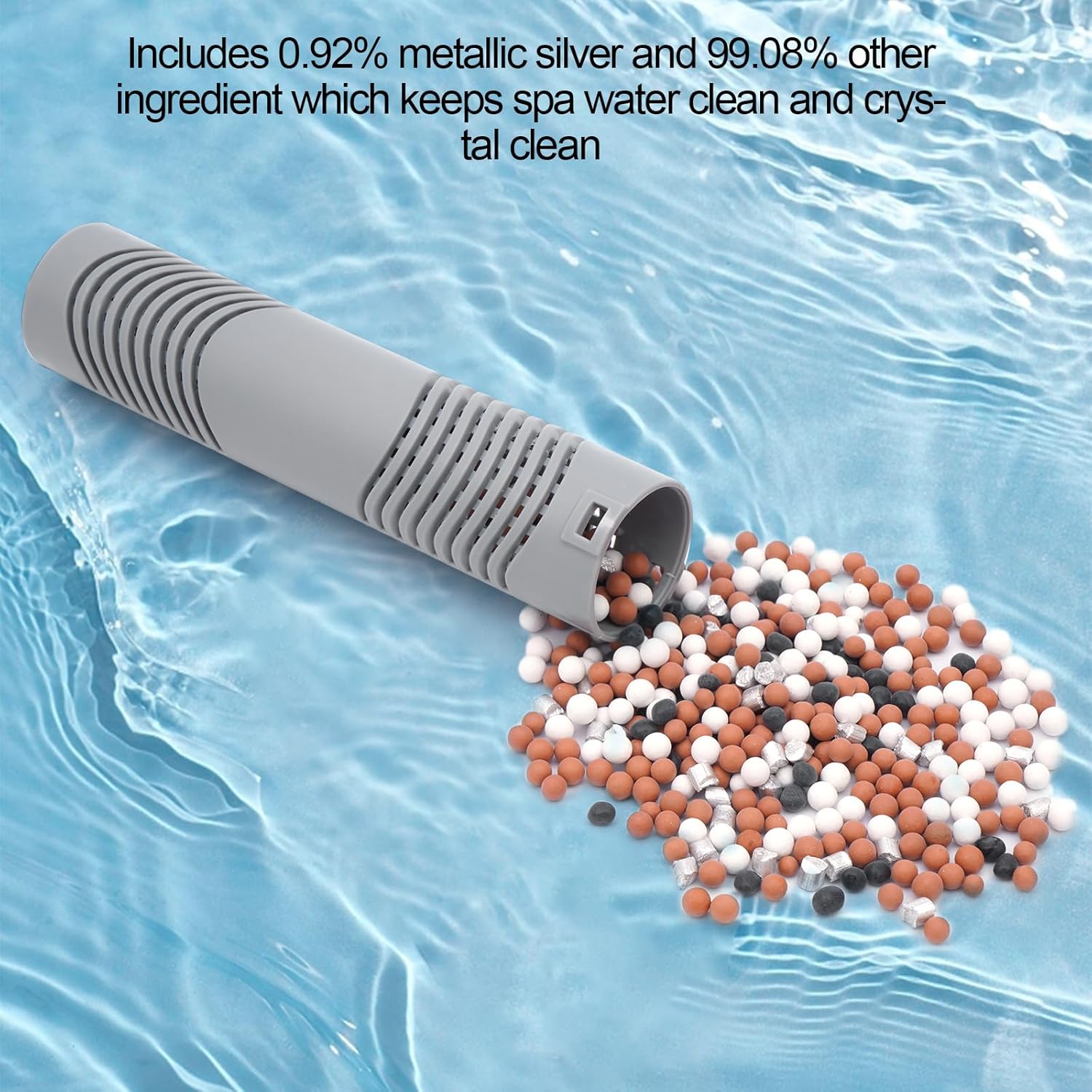 Spa Silver Ion Cartridges for Hot Tubs 3 Pack, Hot Tub Mineral Ion Stick - Keeps Water Clean & Clear, Lasts 4 Months - Mineral Cartridges Sticks for Spa and Hot Springs