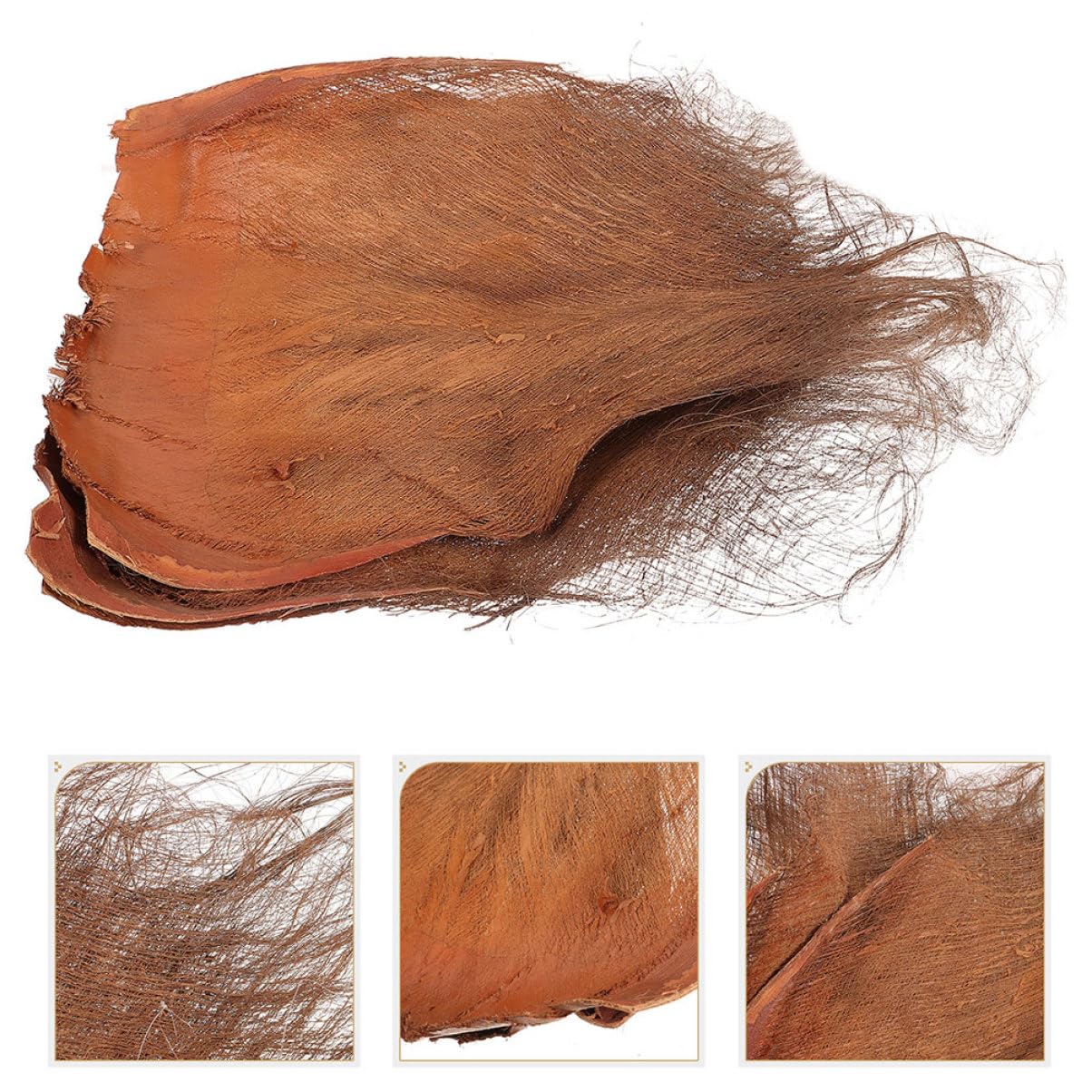 PRETYZOOM 5 Juegos Decoración De Tuberías De Agua Corteza De Alcantarilla Decoración De Tubo De Agua Corteza De Terrario De a Brown Cabello Castaño Natural 5 Piezas * 5
