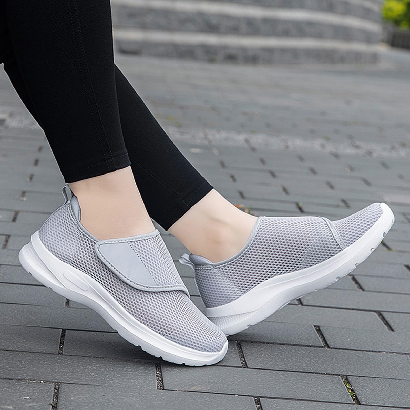 Ciabatte Diabetiche Donna Uomo Regolabile Larghe | Morbido Pantofole da Casa Slip On Pantofole Pantofole Leggero Traspirante Passeggio Scarpe Antiscivolo Ortopediche Sandali
