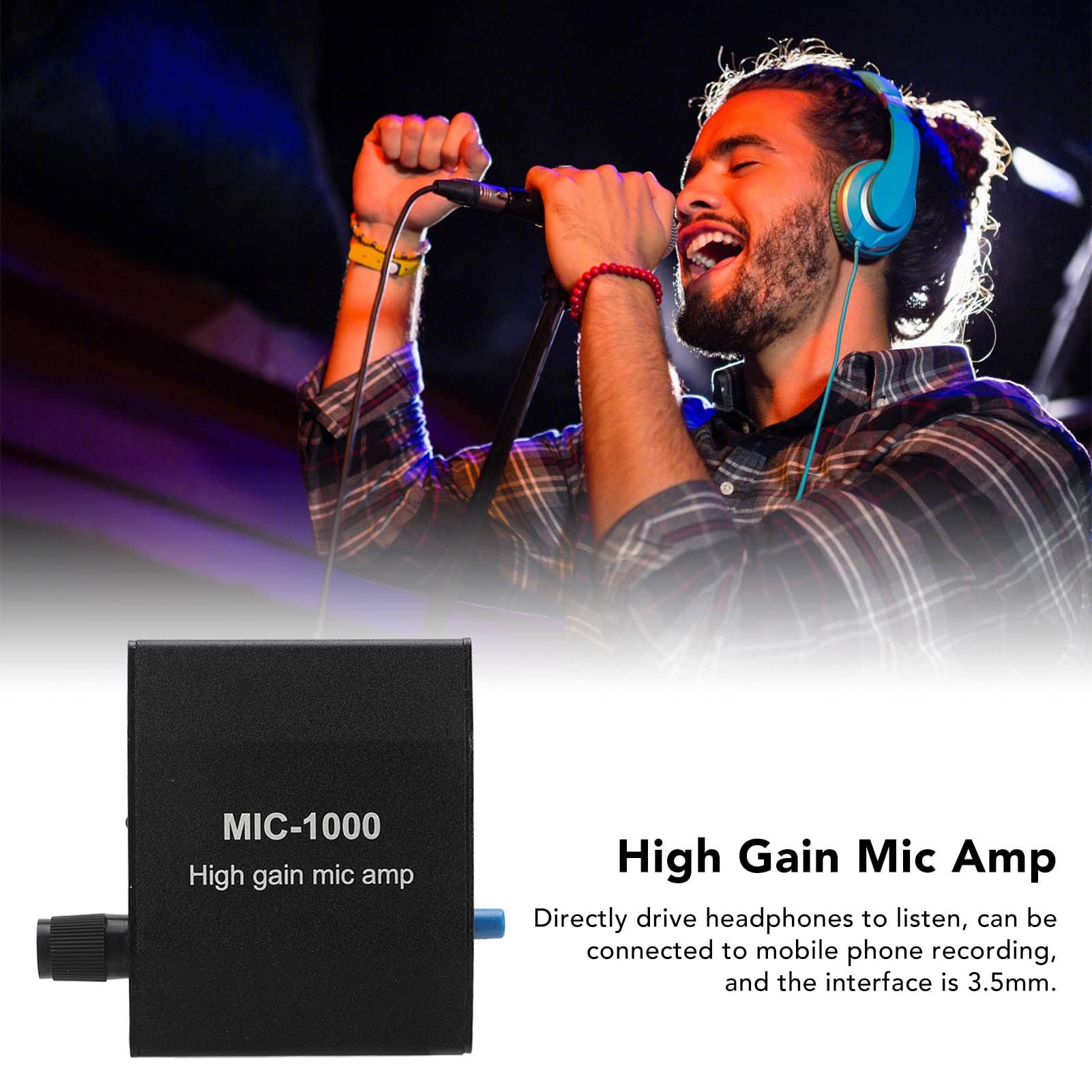 Amplificateur de Microphone Système de Haut-Parleur Portable Kit D'accessoires D'ampli Audio Micro pour Les Activités en Extérieur et en Intérieur