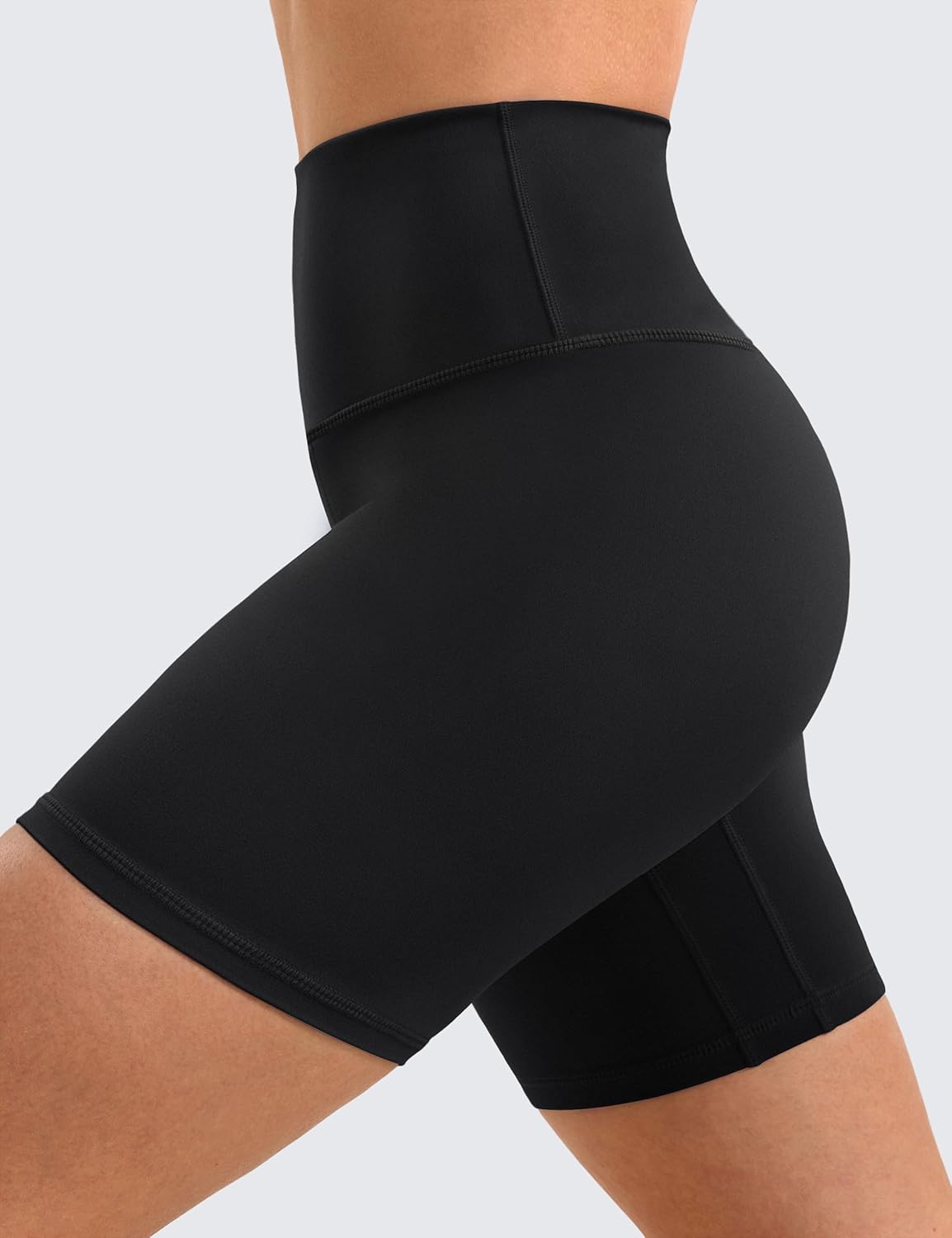 BAYDI Clouduxi Biker Shorts for Women 6" - High Waisted Soft Stretch Workout Yoga Gym Running Athletic Shorts