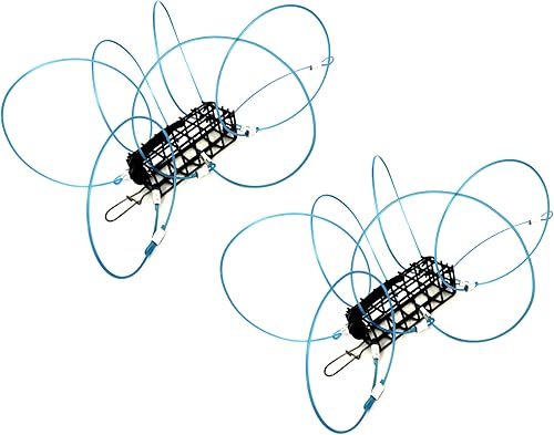 Trampa de cangrejo (paquete de 2) para caña de pescar Dungeness, cangrejo de roca resistente, fabricada en Estados Unidos