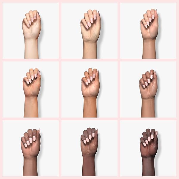 AIMEILI Nude Gel Nail Polish, UV/LED Soak-Off Gel Polish French Nail Gel, Nail Lamp Nail Art Manicure Salon DIY at Home, Long Lasting & Easy to Apply - Clear Rose Nude (022) - 3