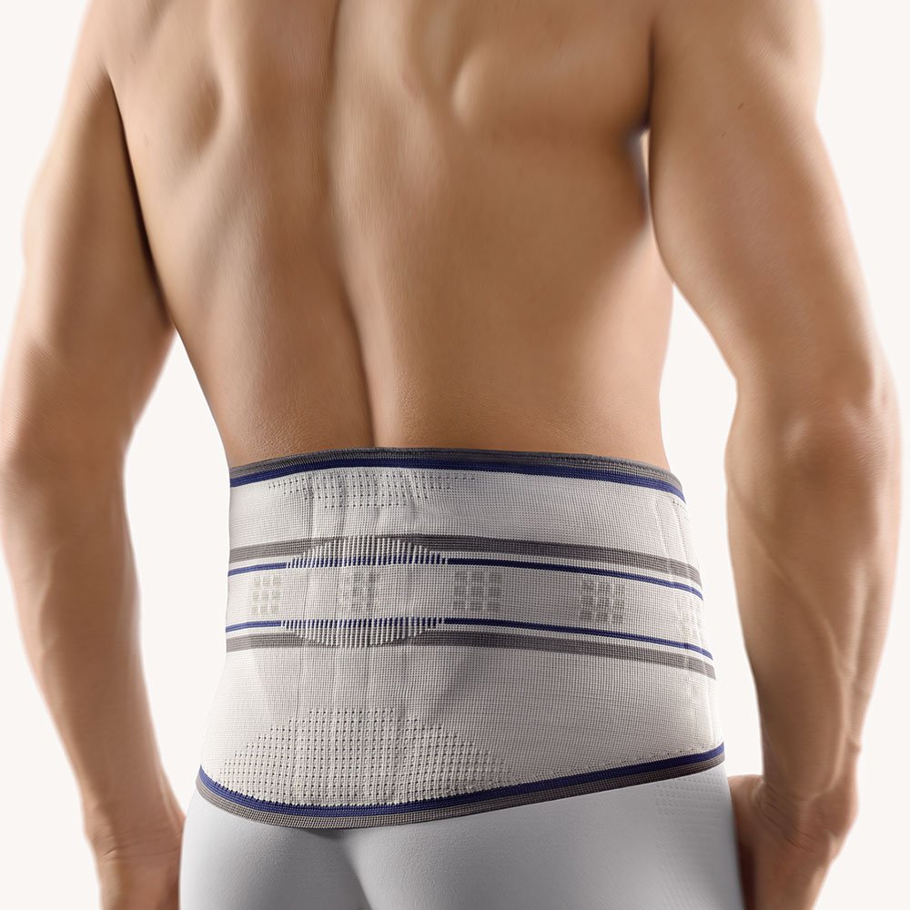 Bort StabiloBasic Rückenbandage mit Pelotte 7 silber