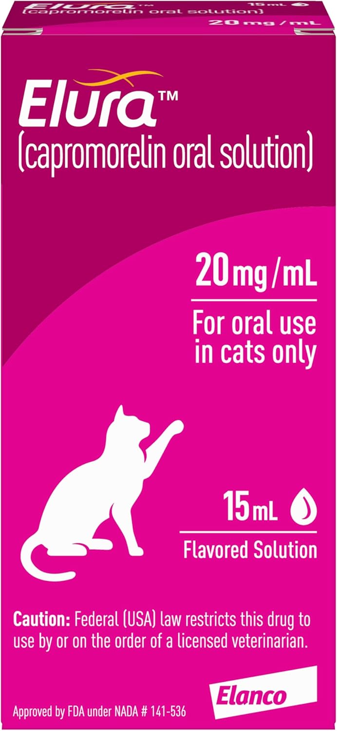 Elura Capromorelin Oral Solution for Cats | 20 mg/ml, 15 ml