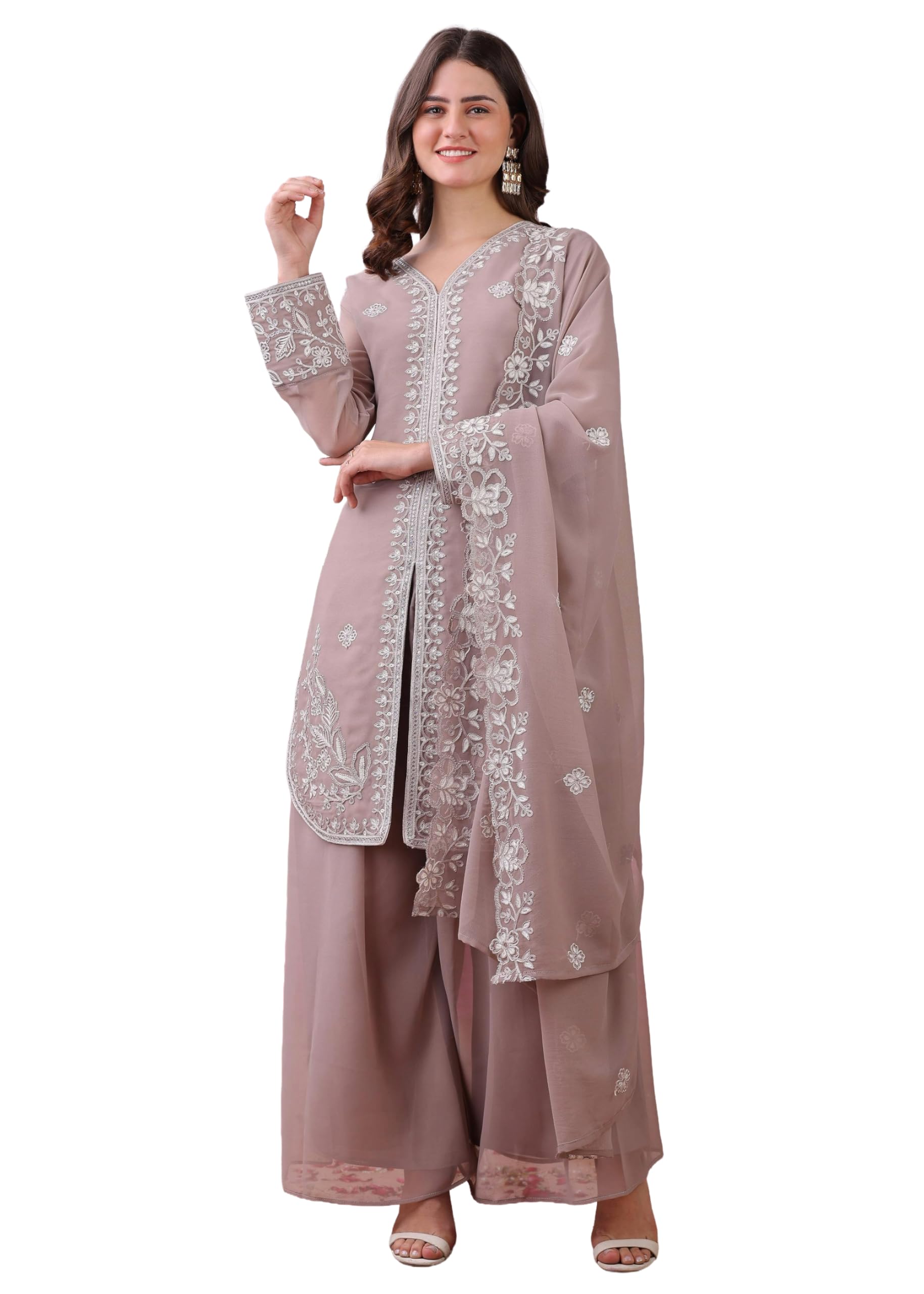 Combinaison de travail en Georgette indien artisanat 15952 - 5