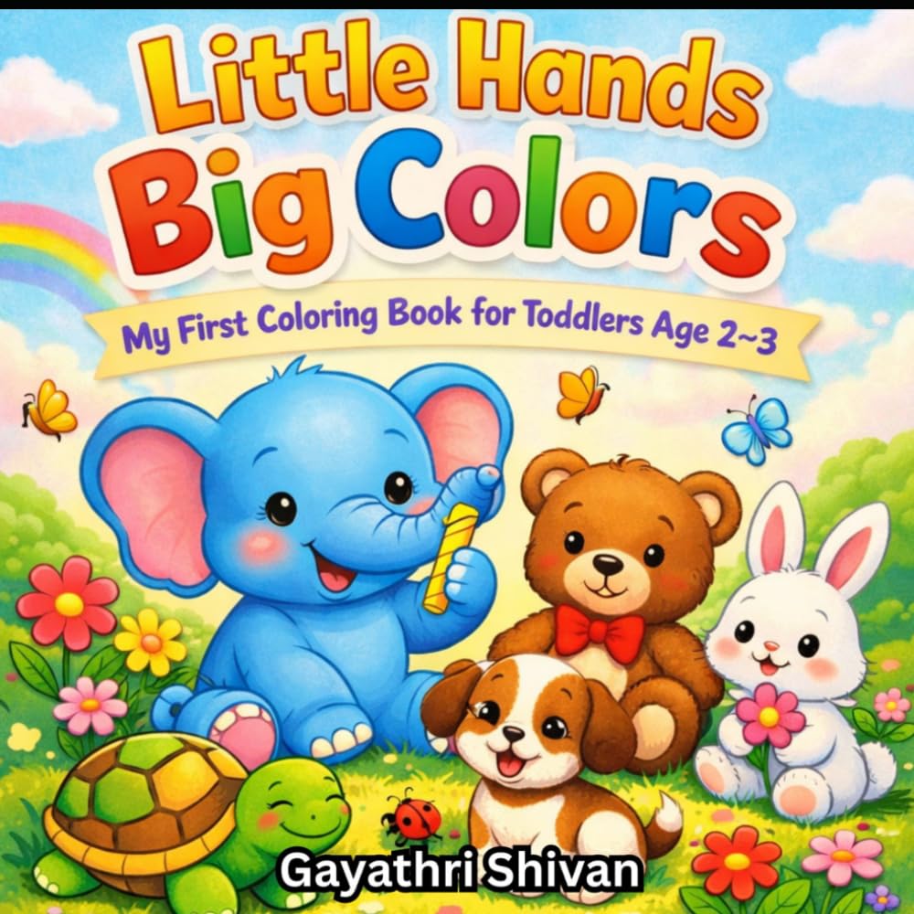 Little Hands Big Colors: My First Coloring Book for Toddlers Age 2–3 | 79 Easy & Fun Pages