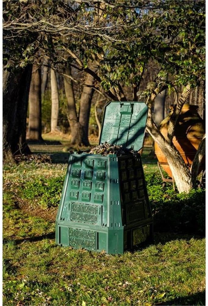 Alfresco Home Urban Evogreen Resin Outdoor Composter in Forest Green