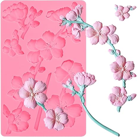 Cherry Blossom Chocolate Silicone Molds