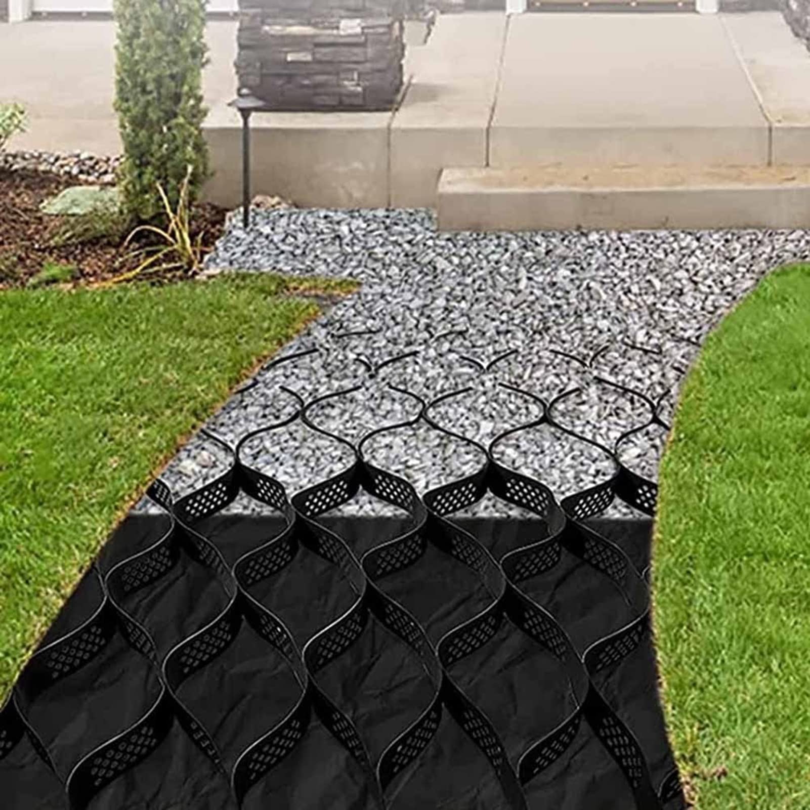 Buy Geogrid 2/3/4/5/6 M Wide Gravel Grid 10cm Depth, Heavy Fill Tensile