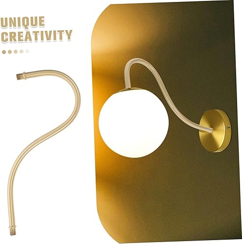 Miniatura 7 de MERRYHAPY Lámpara curvada de metal vástago DIY lámpara Rod para lámpara colgante lámpara de pared brazo Rod reemplazo