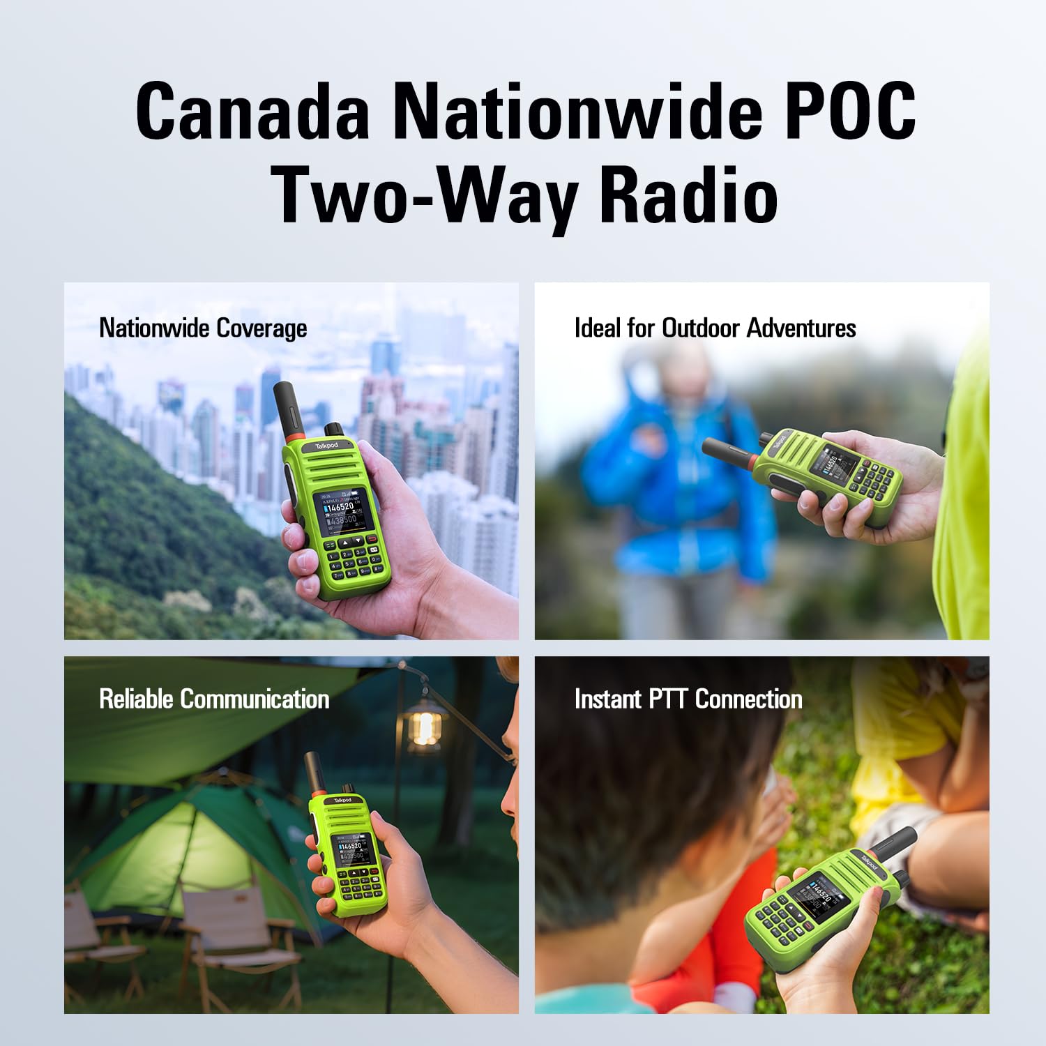 Talkpod N39plus Walkie Talkie Unlimited Range, PoC Radios Nationwide PTT Two Way Radios Long Distance for Family, Logistics, Company with SIM Card (Green) - 5