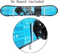 Vista 3 de YYST Soporte de pared para almacenamiento de snowboard, soporte de pared, incluye herramientas para 2 tablas