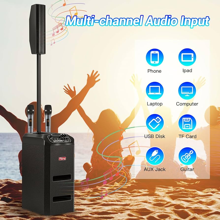 オルゴール k16 Amazon.com: ROXAAN Portable PA System, 8 inch Line Array