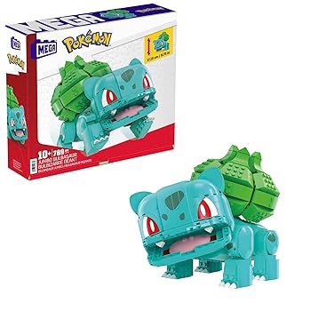 MEGA Pokemon Action Figure Building Toys for Kids Jumbo Bulbasaur 355 Pieces