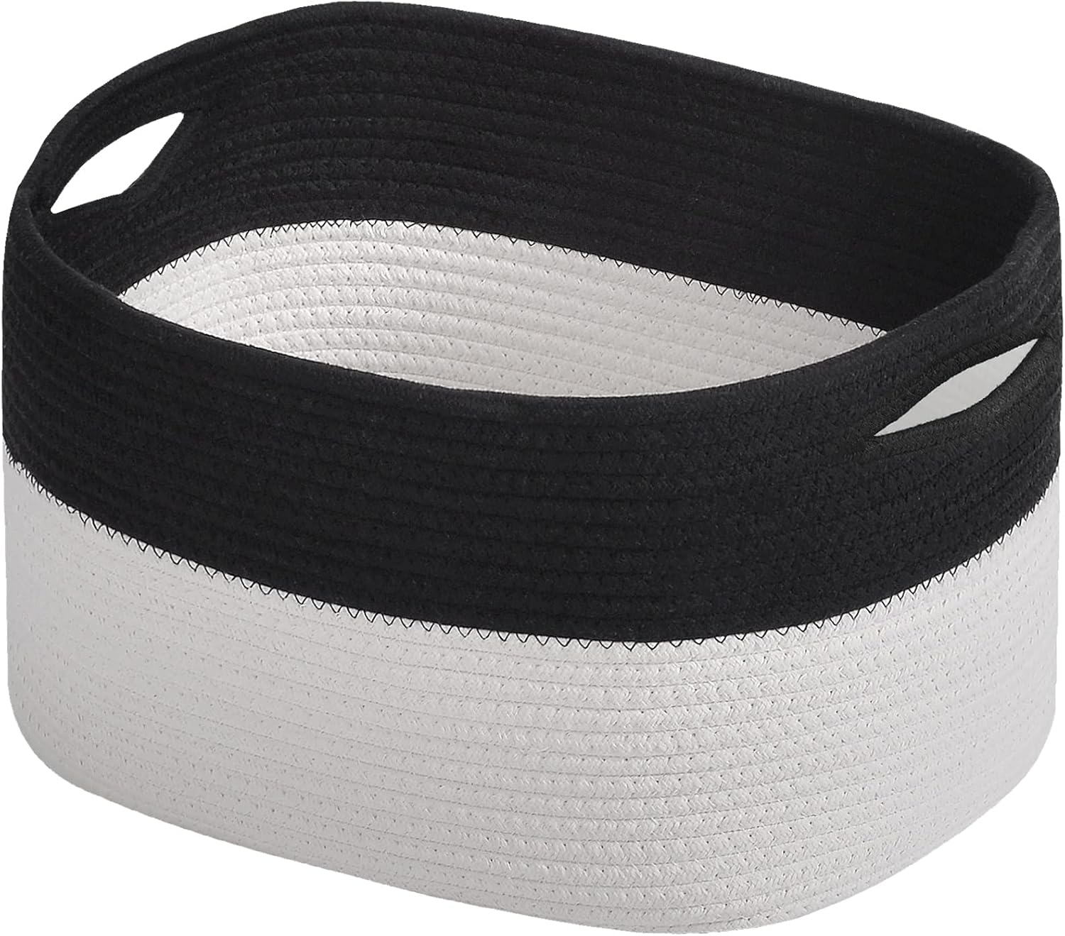 ECDYQXVU Cotton Rope Storage Baskets 15x10x9 in, Decorative Woven