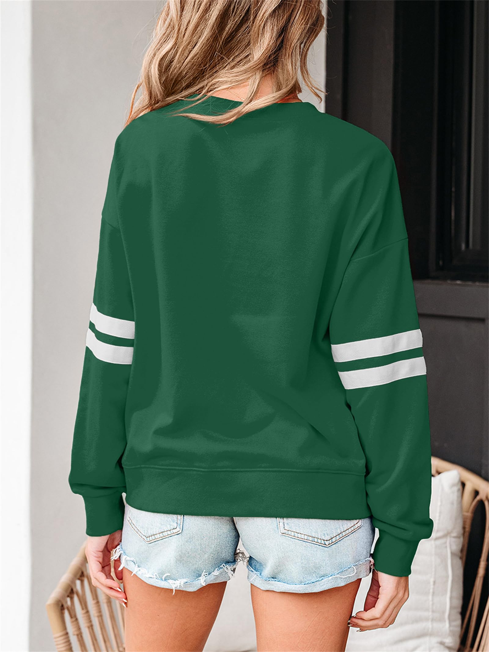 Damska bluza w paski z odkrytymi ramionami oversize modny sweter