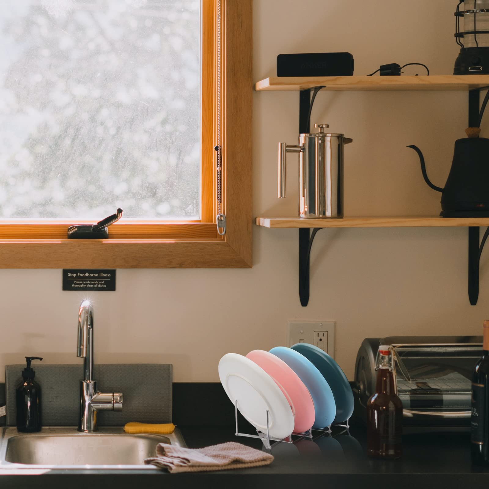 KAYLRE Supporto Regolabile Per Coperchi E Pentole - Griglia In Acciaio Inox Per Barbecue E Cucina - Multiuso - Foto 5