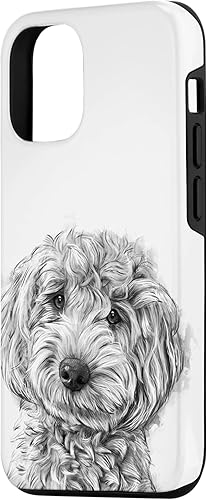 Miniatura 2 de iPhone 1212 Pro Golden Doodle Retrato lindo perro ilustración caso de regalo
