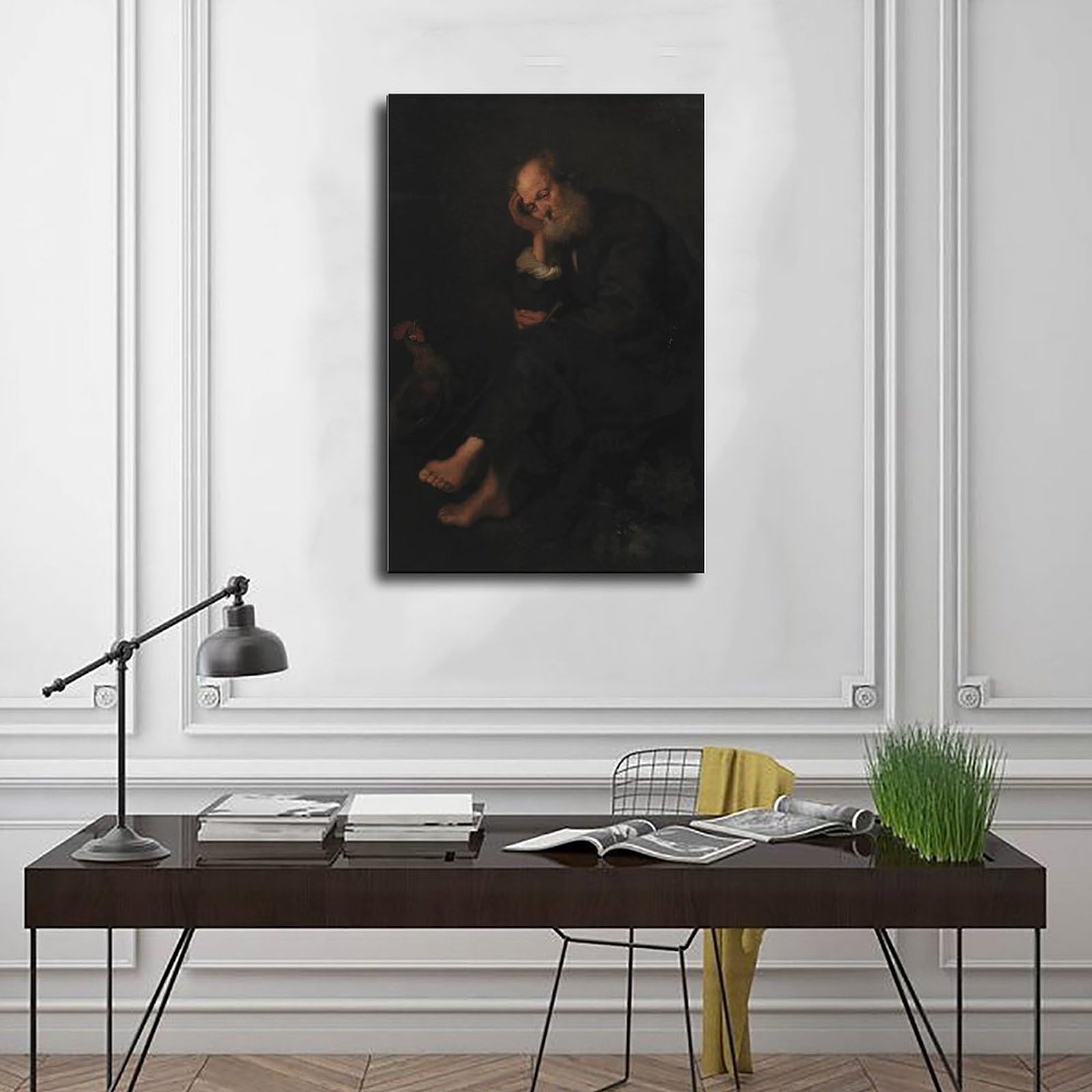 Karel Van III Impression sur toile décorative pour chambre à coucher, bureau 50 x 75 cm