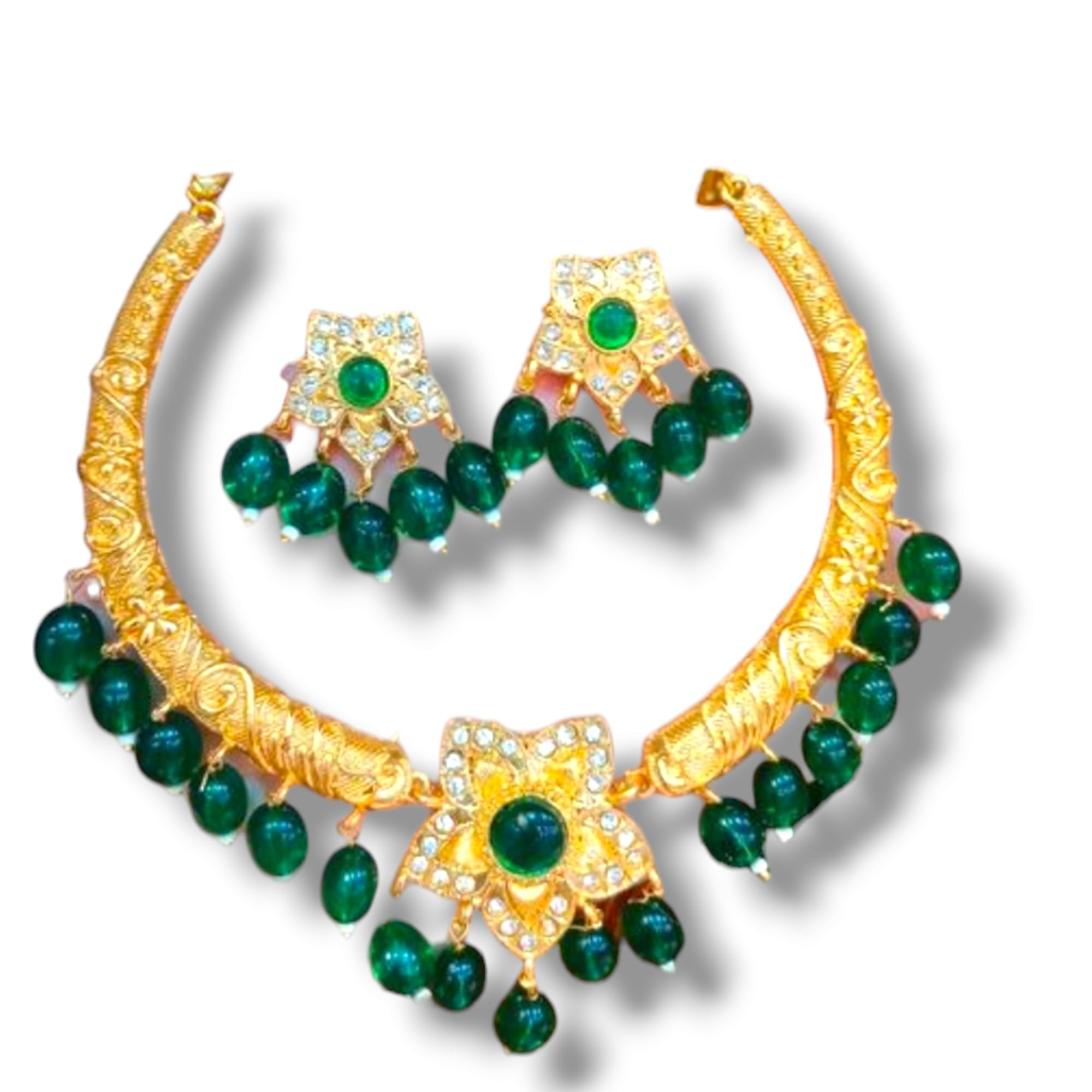 Rajputi Gold Plated Hasli Choker Necklace Set With Earrings For Women (B0CSK8QL6C) Amazon Price History, Amazon Price Tracker
