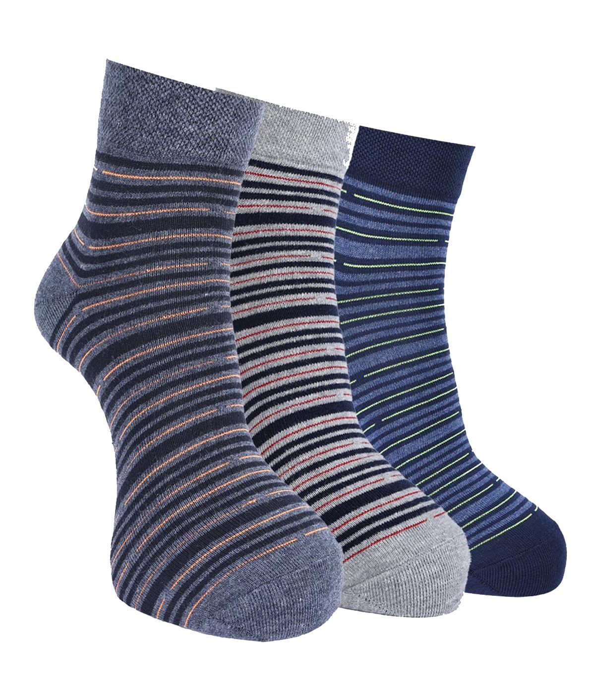 force nxt BY Dollar Socks for Men Solid Ankle Length Cotton Socks, Free Size, Pack of 3 (Multicoloured)-picture-23