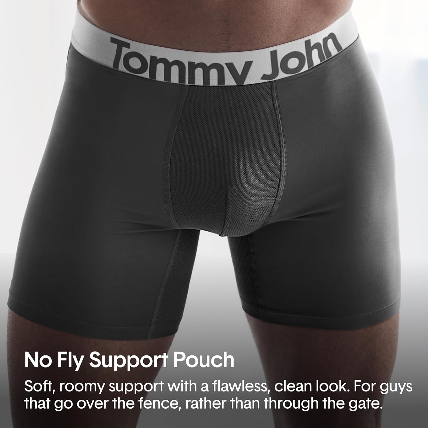 Tommy John Men's Sport Micro 6" Mid-Length Boxer Brief Underwear, 3-Pack - Image 5