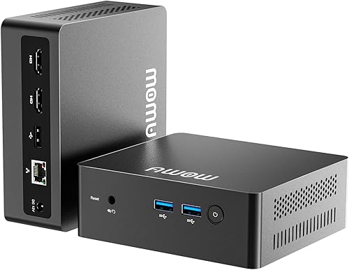 AWOW AL34 Mini PC 8GB DDR4 256GB SSD, Mini computadora de escritorio Intel J4105(hasta 2.5 GHz), pantalla HDMI dual 4K 60Hz, WiFi de doble banda,