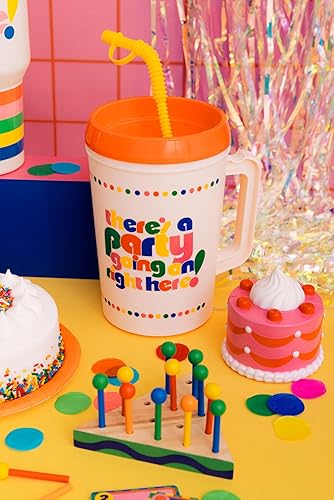 Miniatura 3 de ban.do Vaso de plástico de 32 onzas con asa y tapa, vaso grande con pajilla, bonita taza de hospital, jarra de agua sin BPA, taza de camionero para