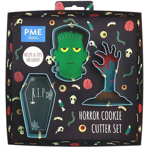 PME Horror Plätzchenausstecher-Set mit 3 Stück