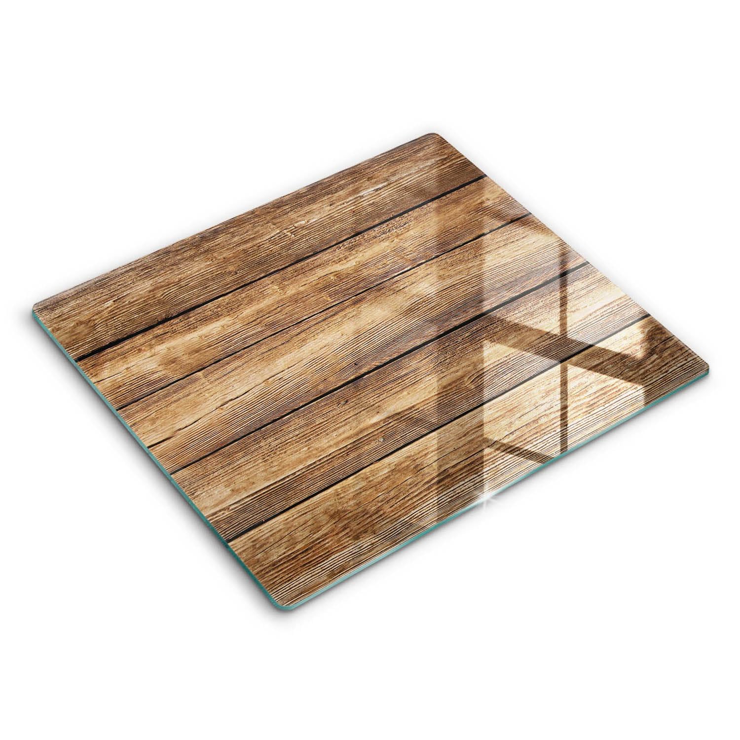 Planche à découper induction Wallfluent texture bois 60x52cm haute résistance pour cuisine