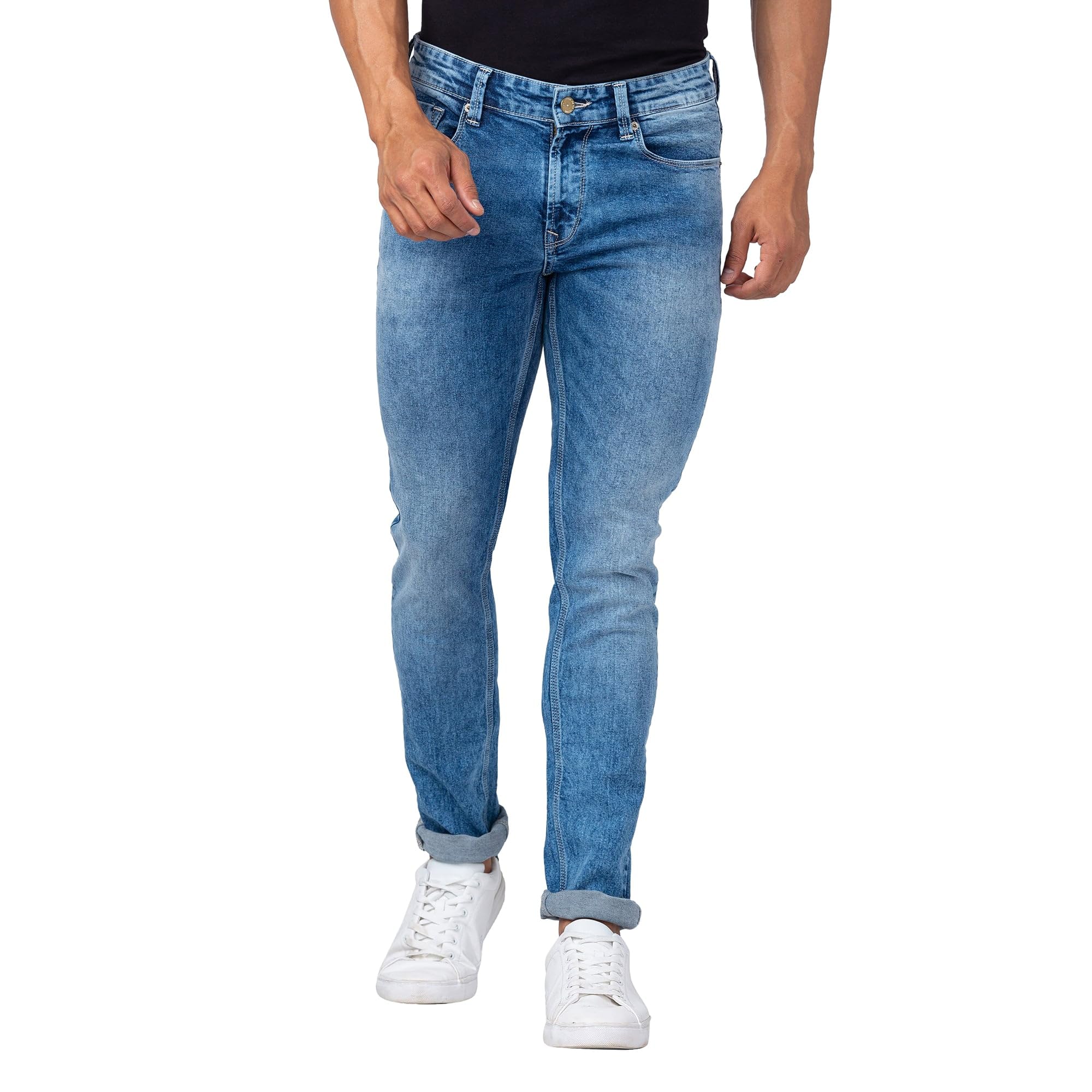 spykar Men's Slim Fit Low-Rise Jeans-picture-35