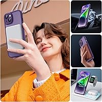 Vista 149 de TOCOL Funda magnética para iPhone 15 Pro Max, protección completa mejorada de la cámara, compatible con Magsafe, protección contra caídas, funda