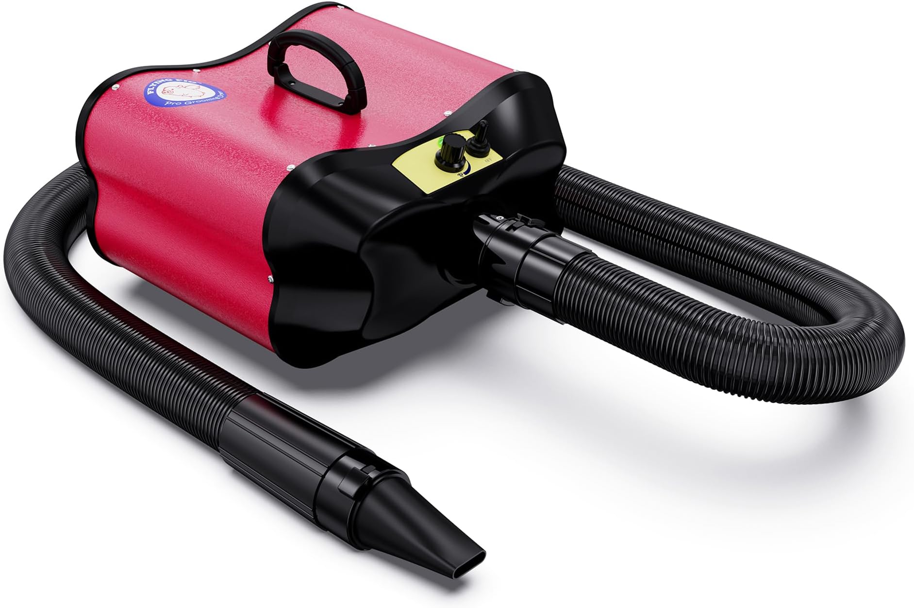 - Flying Pig Double Motor High Performance Dog Pet Grooming Dryer -Magenta