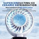 STARQ Mini Handheld Rechargeable Fan Compact & Powerful Cooling Fan for Travel, Office, Outdoor Use (Ice-Cooling-Fan-N106-Black) gallery image