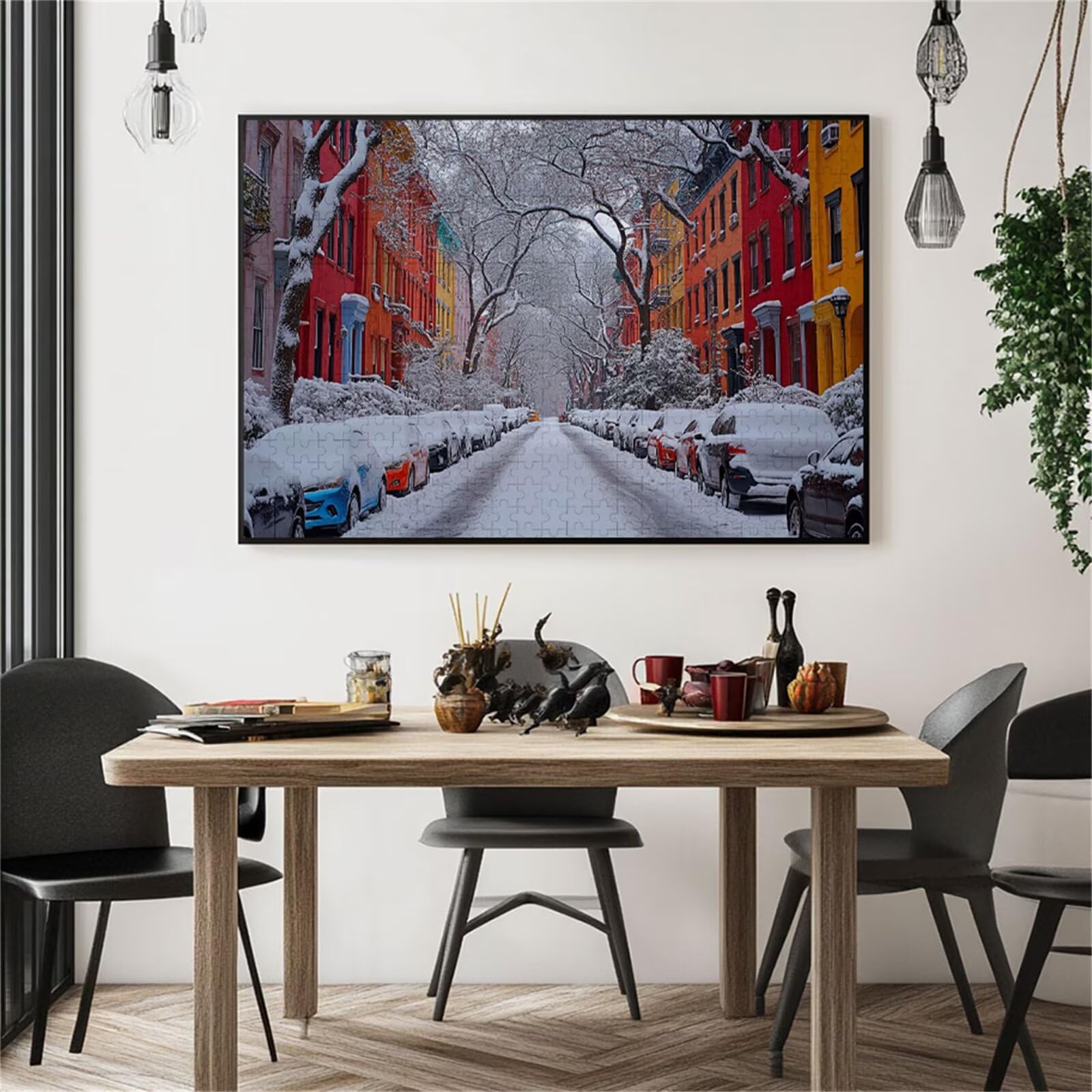 Puzzle 2000 Teile Kleine Stadt Klassische Puzzle Erwachsene Holzpuzzle EIN Herausforderndes RäTsel Trainieren Gehirn Denken Compact Box Mit Poster, Puzzlespiele Die Ganze Familie 70.5X99.5cm D-2