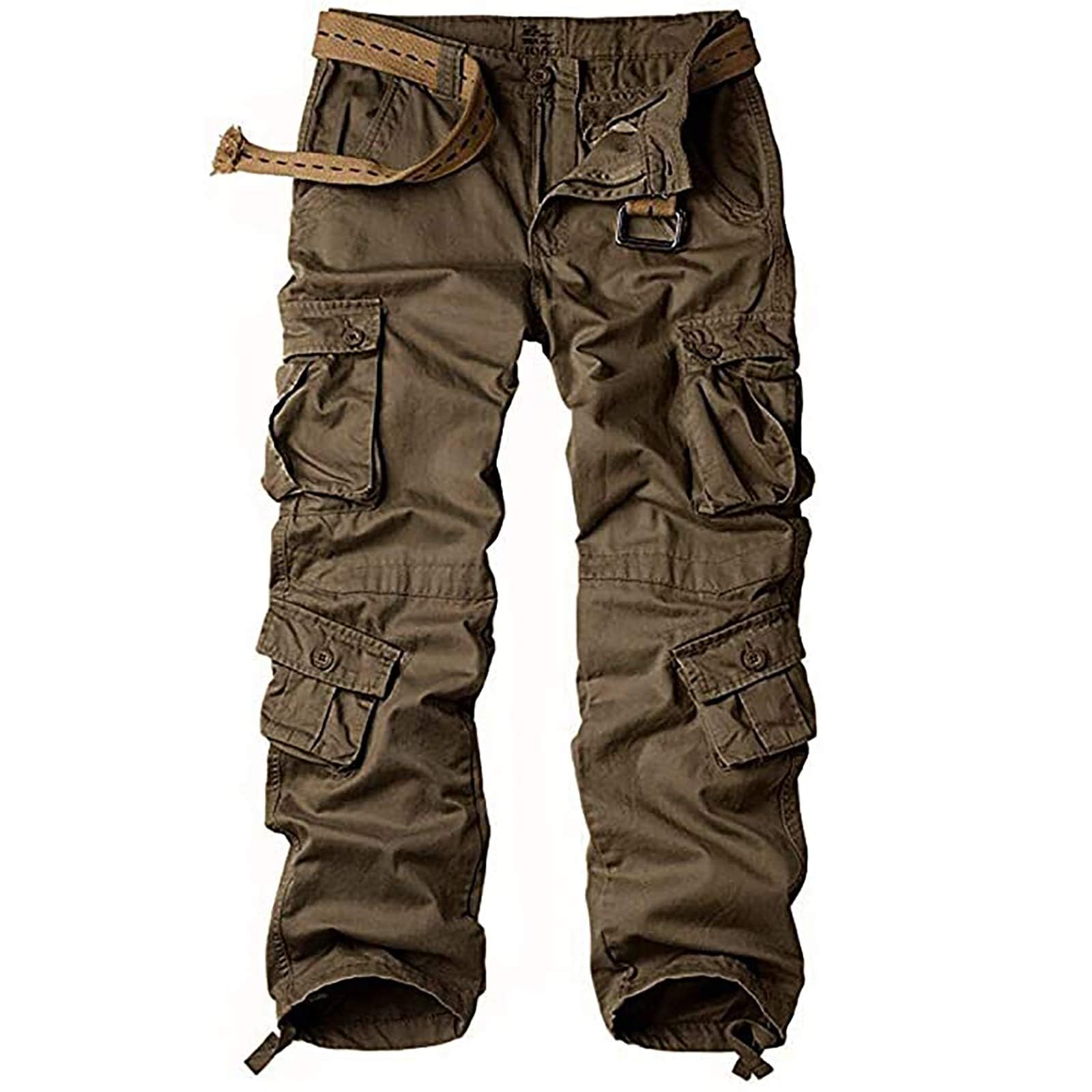 Pantaloni cargo da donna, invernali, imbottiti, con fodera in pile, in cotone, da trekking, per attività all'aria aperta, vestibilità rilassata, con molte tasche