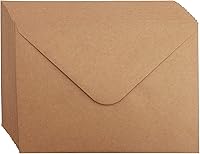 Vista 5 de BEST PAPER GREETINGS Tarjetas de marco de fotos Kraft, tarjetas de inserción de fotos en blanco con sobres, marcos de papel kraft duraderos