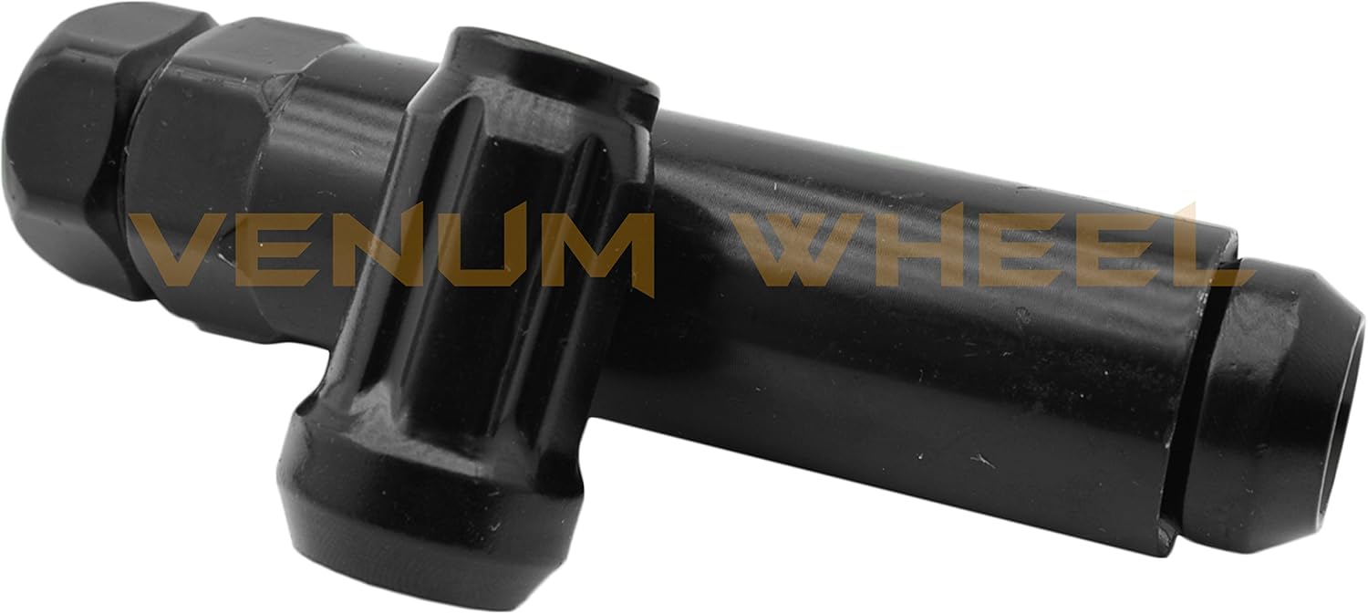 20 Pc Black Tuner Spline Lug Nuts M12x1.5 Thread with Locking Sockets | For Kia Optima Forte Soul Amanti