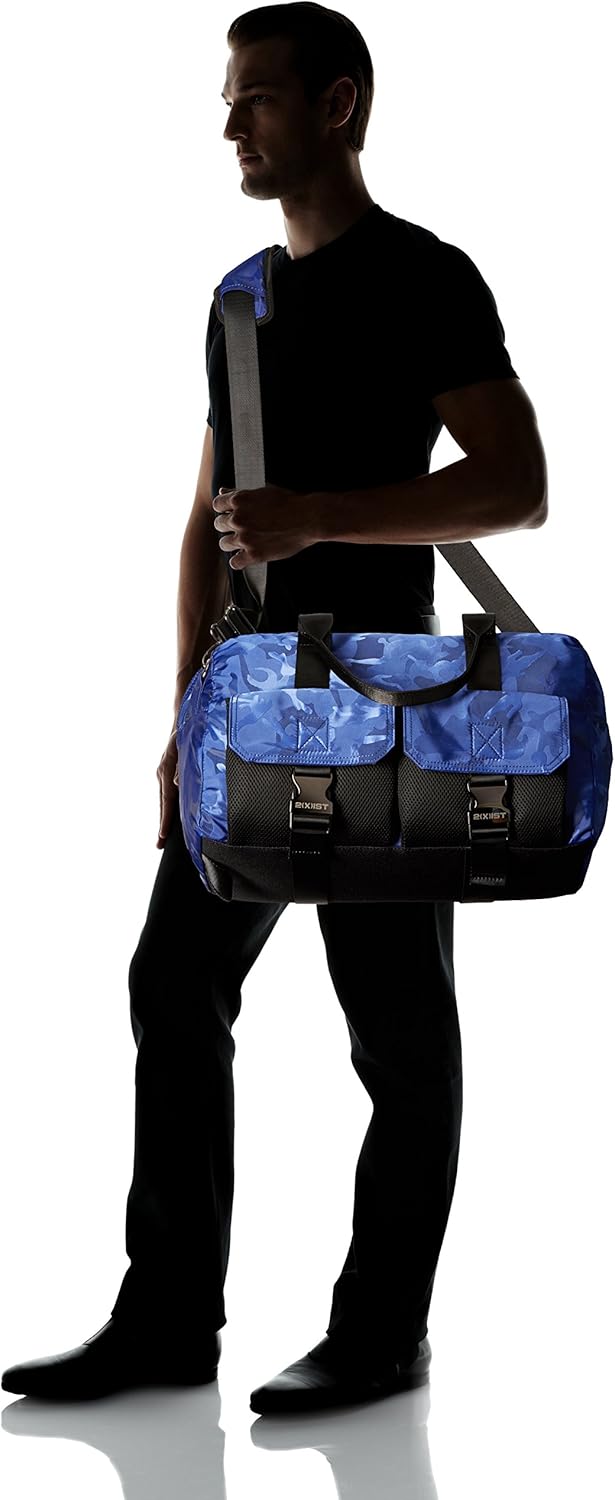 2(X) ist Men's Nylon Dome Duffle, Cobalt Camo, One Size