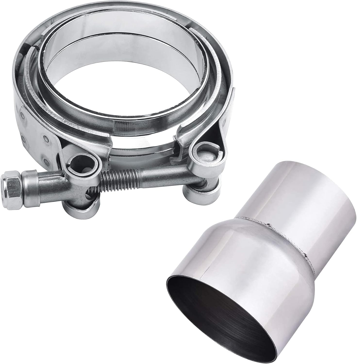 Exhaust 2 1/2" 2.5" Pipe Pipes Flange Flat Oval Two Bolt Exhaust