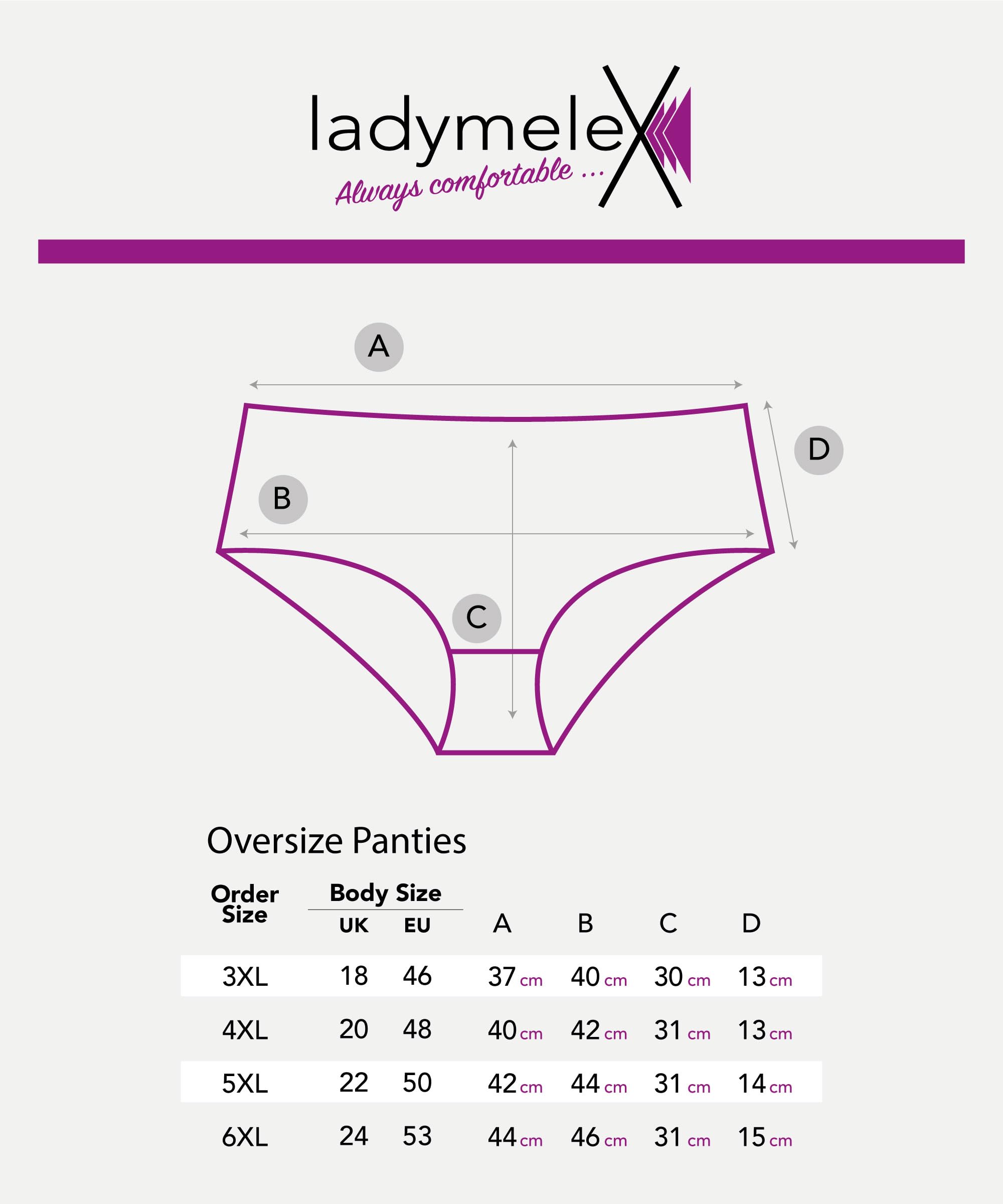 LadyMelex, Confezione da 5 Slip in Cotone da Donna Taglie Forti, a Vita Media e Alta, per Abbigliamento Casual