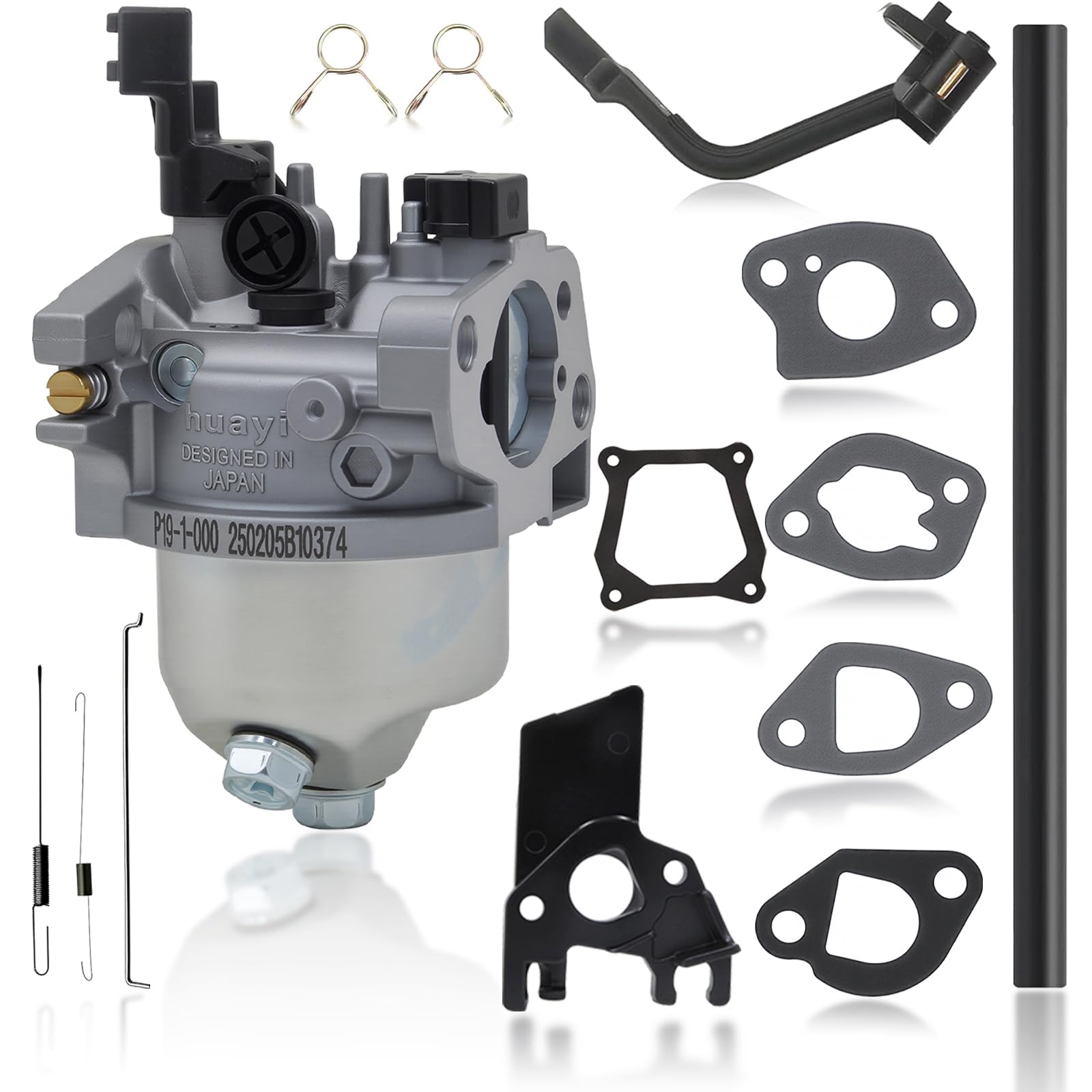 Huayi P19-1 Gas Generator Carburetor Kit OEM for Predator Champion Honda Generac 3500 3000 4000 4500 4375 3550 3650 GP 3250 3300 Watt etc. Powered by 196cc 212cc 224cc 208cc H29