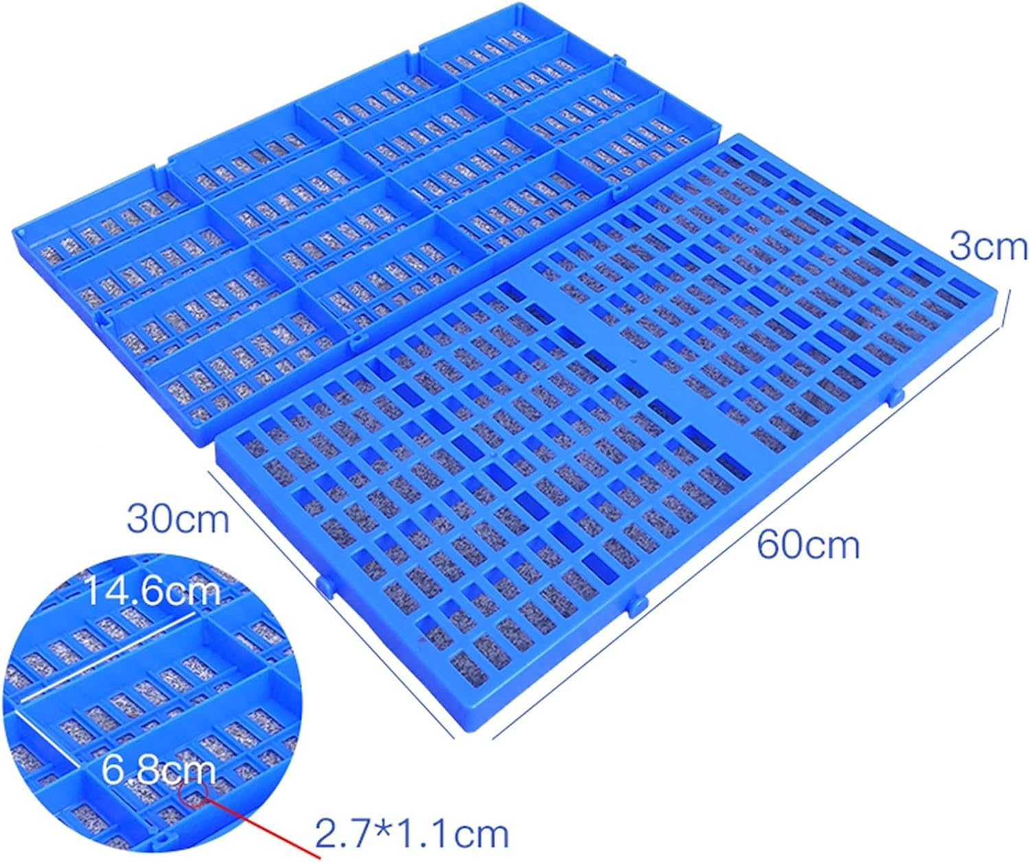 Pallet in plastica Pallet in plastica, griglia for magazzino, scaffalature antiscivolo for esterni e interni, facile accatastamento, pallet in plastica for la suddivisione del carico for cucine