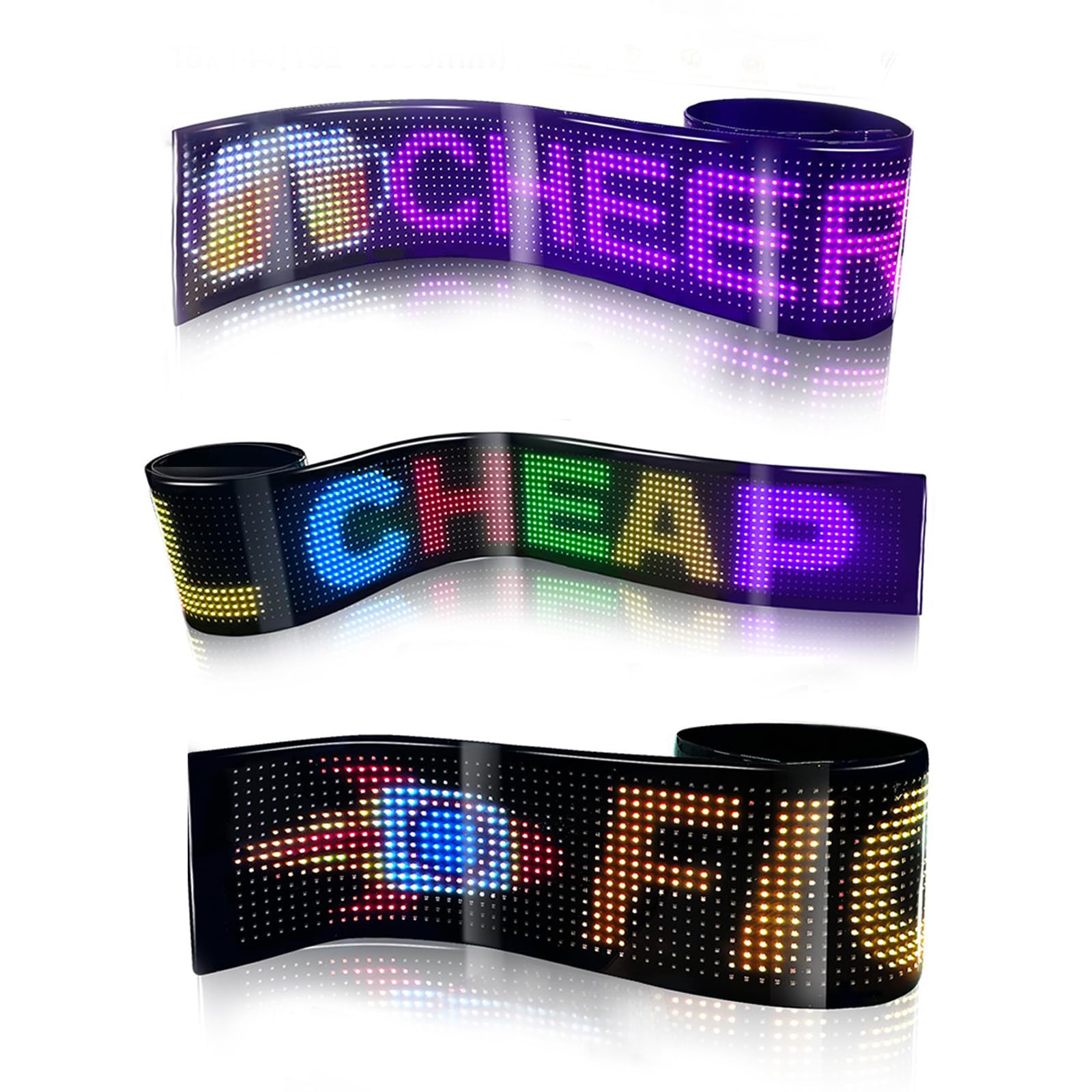 Devil Eyes Light LED oczy, wyświetlacz LED, programowalne sterowanie za pomocą aplikacji i pilotem zdalnego sterowania, do inteligentnej aplikacji