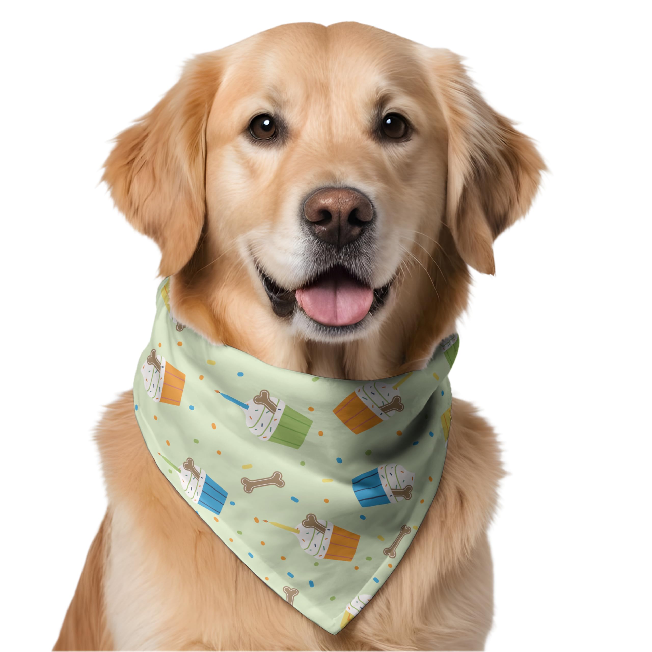 Dog Bandana for Small, Medium & Large Dogs | Premium Cotton Blend Tie-On Bandana | Soft, Washable & Comfortable Pet Neck Scarf | Stylish Dog Accessory